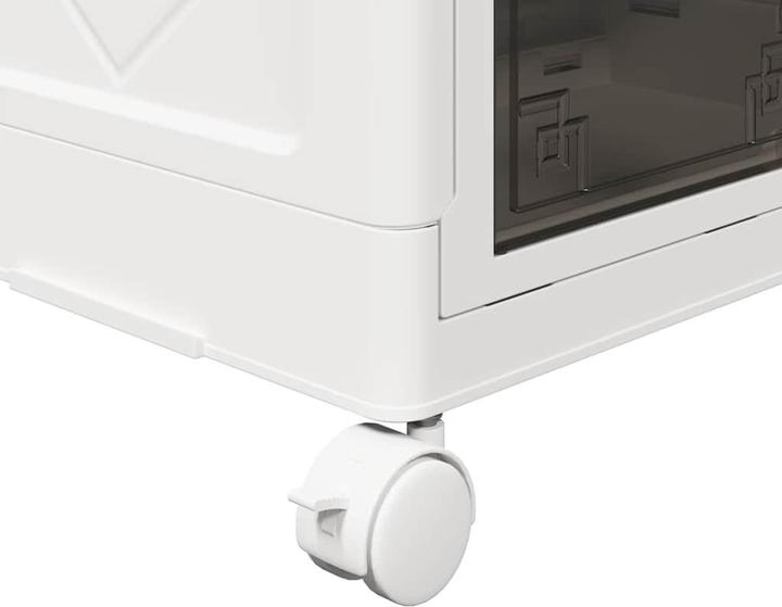 Actual product image vidaXL Storage box with wheels Stackable 3-tier 28 L (28 l)