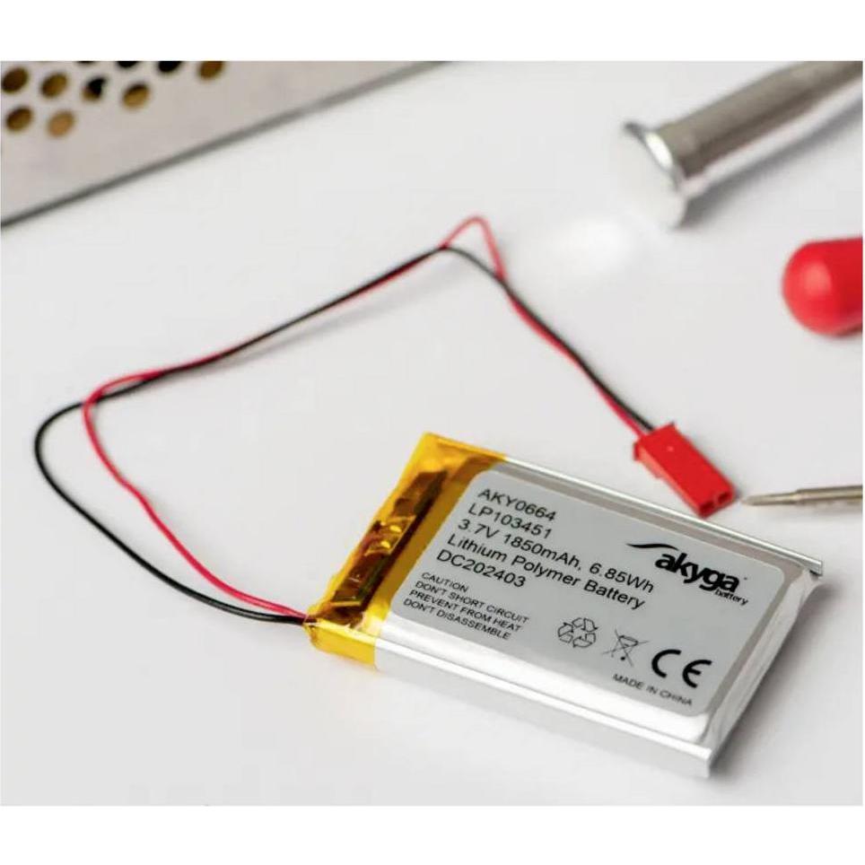 Akyga LP803450 Akkupack x Spezial-Akku LiPo 3.7 V 1500 mAh (3.70 V, 1500 mAh)