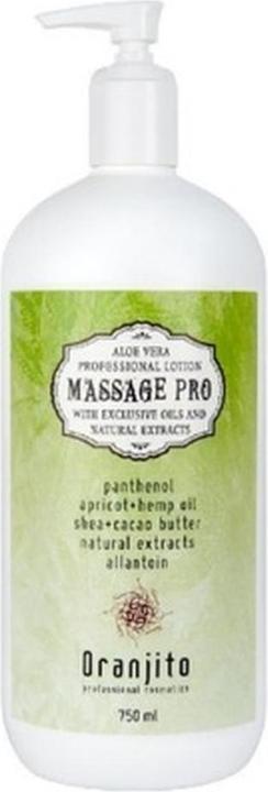 Oranjito Massage-Milch mit Aloe Vera Massage Pro 750 Ml