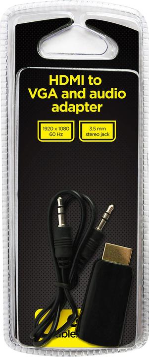 Actual product image Gembird I/O ADAPTER HDMI TO VGA/BLIST AB-HDMI-VGA-02 (HDMI, 4.40 cm)