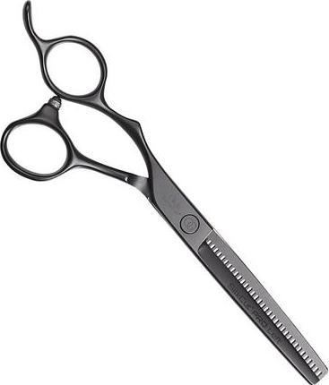 Olivia Garden Silkcut PRO 6,0" LH 15,5cm Effilierschere Matt Black (15.50 cm)