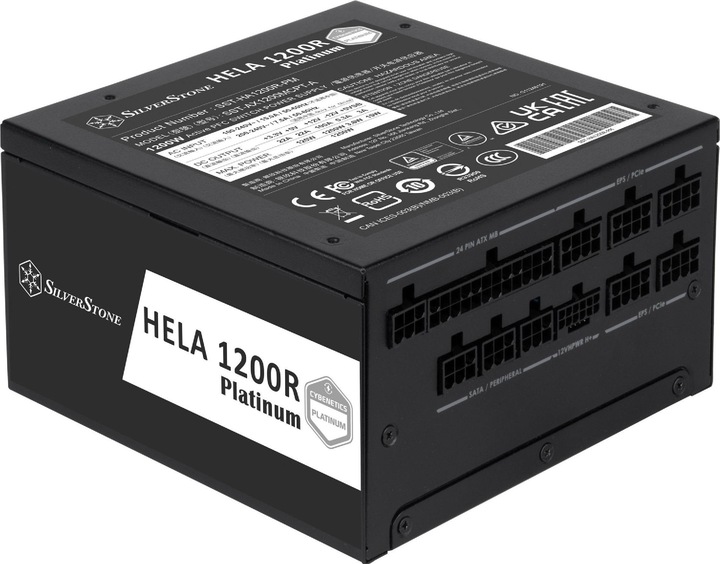 Actual product image Silverstone HELA 1200R Platinum - Cybenetics Platinum, Modular, ATX 3.0 - 1200 Watt (1200 W)