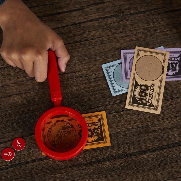 Actual product image Hasbro Monopoly Crooked Cash Board game Economic simulation (Finnish)