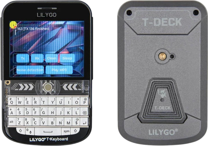 Actual product image Lilygo T-Deck Plus ESP32-S3 868MHz LoRa-Modul mit 2.8 Zoll Display Weiss für Meshtastic