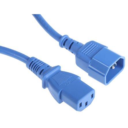 Rs Pro Netzkabel Blau 5m, IEC C13 / IEC C14 (5 m), Stromkabel