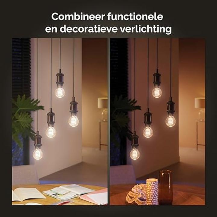 Produktbild Philips Hue E27 - Filament Lampe (E27, 7 W, 550 lm, 3 x, G)
