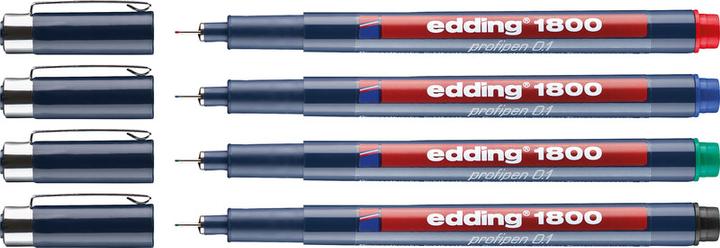 Produktbild Edding Faserzeichner Profipen 1800 (Grün, 0.70 mm, 1 x)