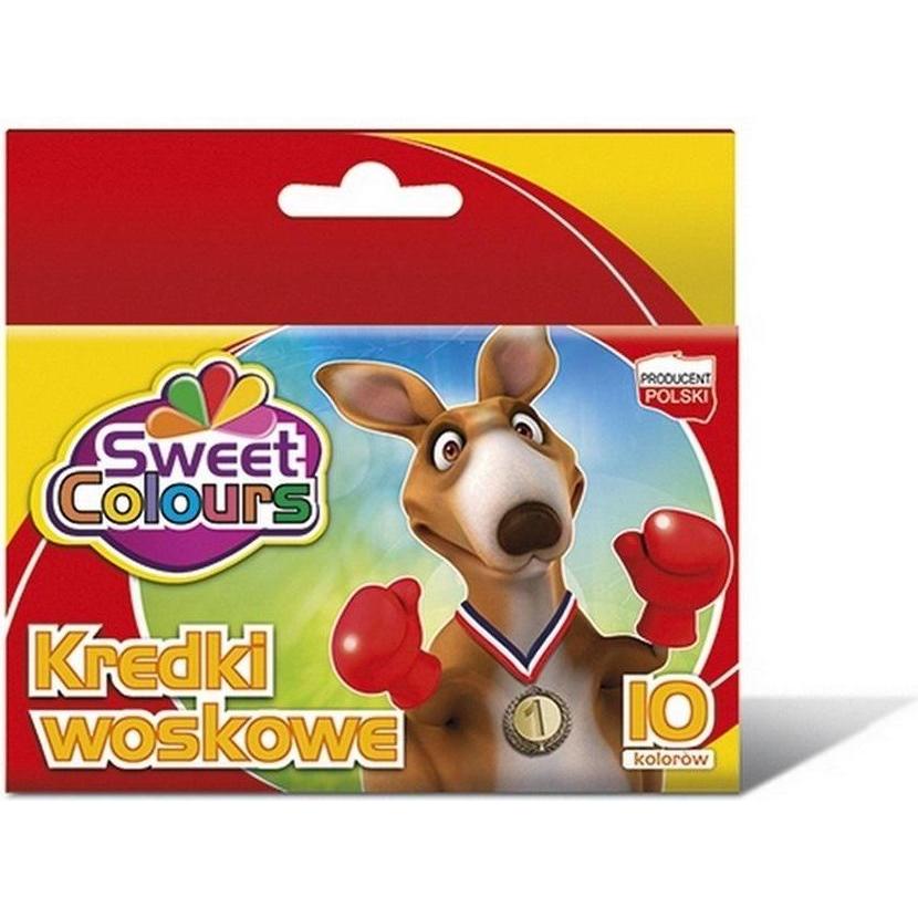 Sweet Colours, Pastelli, Wachsmalstifte 10 Farben