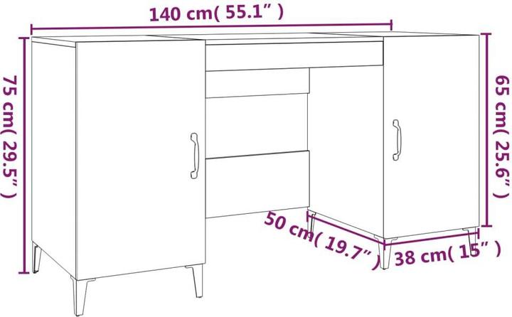 Produktbild VidaXL Iduna (140 x 50 x 75 cm)