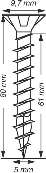 Actual product image Spax Countersunk Multi-Head T-Star Plus T20 Fully Threaded Wirox (200 Screws per piece)