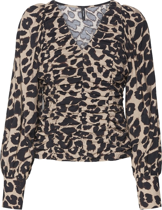 Produktbild Vero Moda Vmiris L/S Vneck Gathering Top Wvn Pop1 Top (XS)