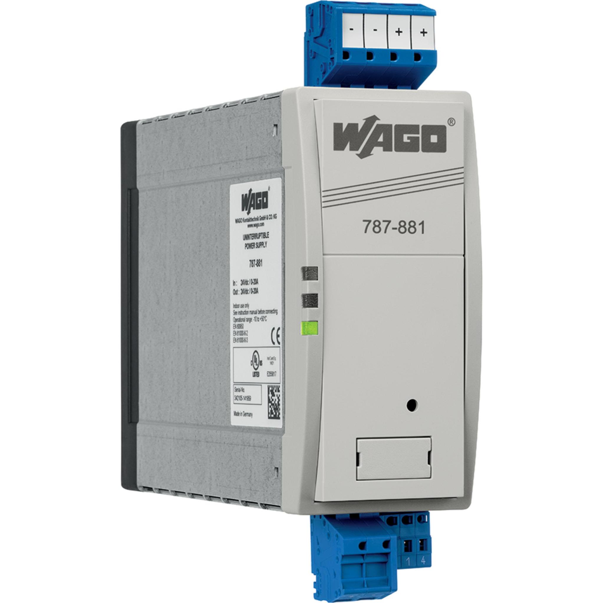 Wago, Quadro elettrico portatile, Modulo buffer 20A 400ms 24V 787-881