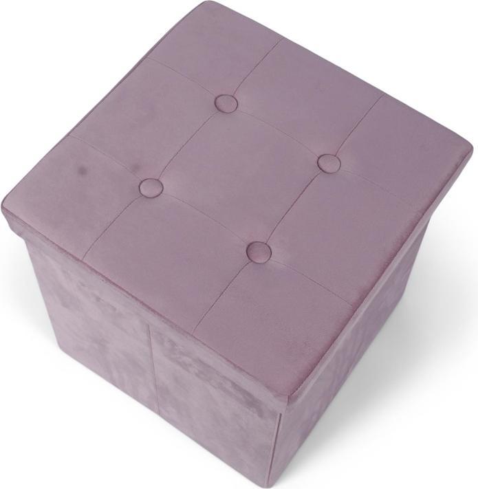 Image du produit Domoletti Pouf, pink, 38 cm x 38 cm x 38 cm