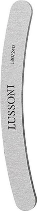 Actual product image Tools for Beauty T4B Lussoni Zebra Banana Files Curved Nail File 180/240 Grit for Artificial and Natural Nails - Pack