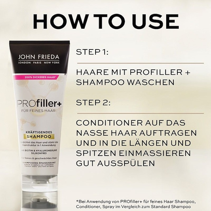 Actual product image John Frieda ProFiller+ (250 ml, Liquid shampoo)
