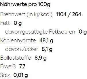 Nährwerte und Zutaten KoRo Bio Maulbeeren Weiss (1000g) (1000 g)