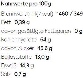 Valori nutrizionali e ingredienti KoRo Bacche di Goji biologiche (1000 g)