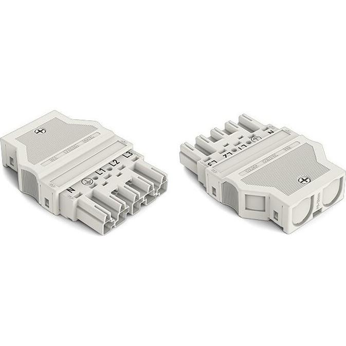 Thumbnail - Wago Netz-Steckverbinder WINSTA MID, Elektronikkabel + Stecker, Weiss