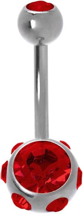Image du produit Bijouteria Piercing nombril (Cristallin, Acier chirurgical 316L)