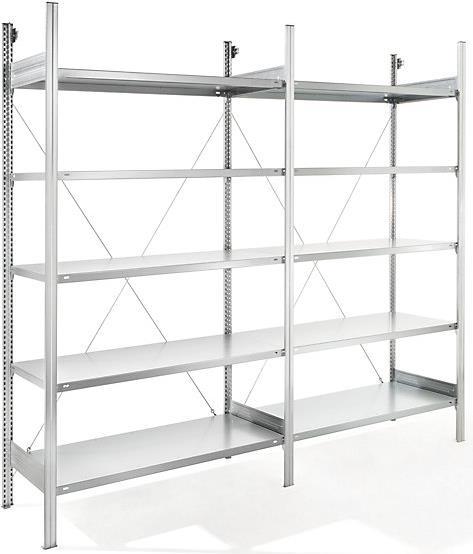 Actual product image eurokraft pro Shelf plug-in rack, galvanized