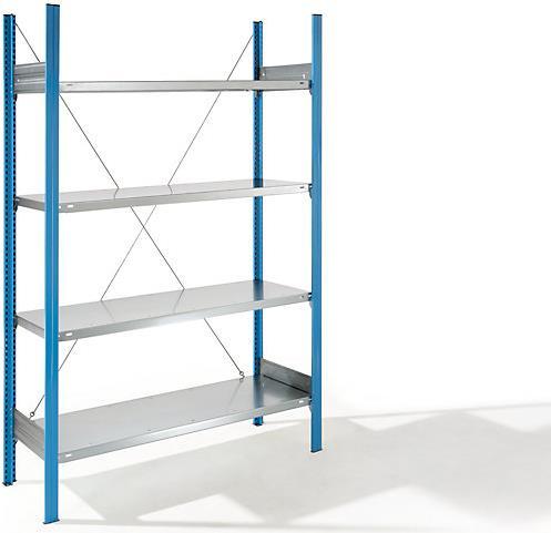 Actual product image eurokraft pro Shelf plug-in rack, blue / galvanized