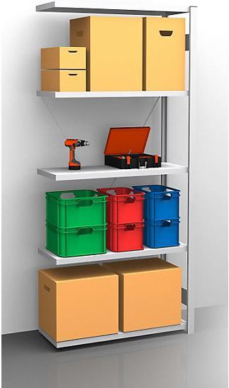 eurokraft pro Scaffale senza bulloni, zincato