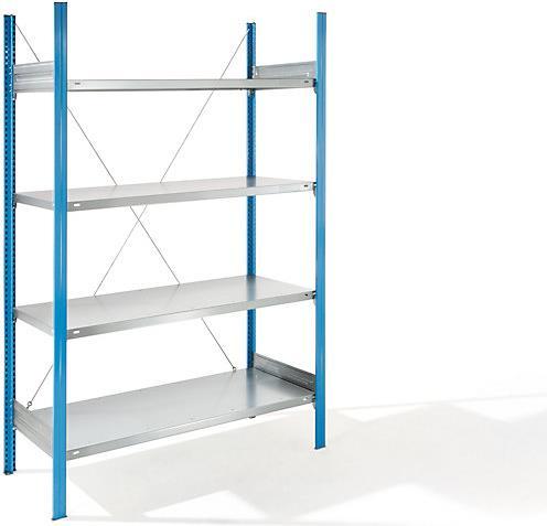 Actual product image eurokraft pro Shelf plug-in rack, blue / galvanized