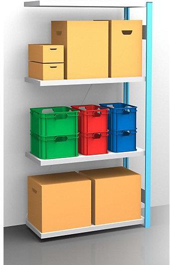 Actual product image eurokraft pro Shelf plug-in rack, blue / galvanized