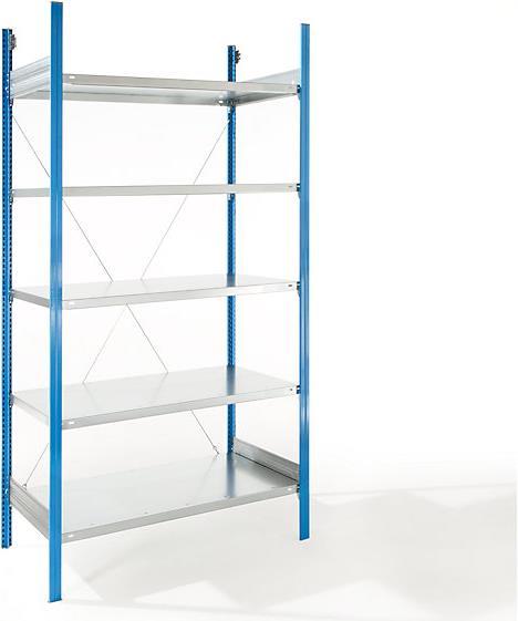 Actual product image eurokraft pro Shelf plug-in rack, blue / galvanized