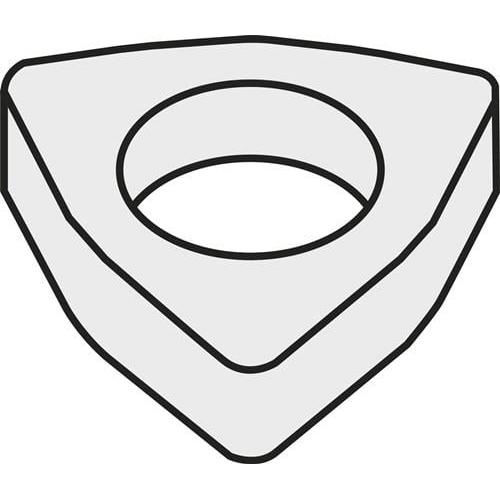 Pramet, Accessori per macchine, Wendeplatten-Unterlegscheibe ISO WNU 080312:GJ11 Bruttogewicht 5,62g - VPE: 10