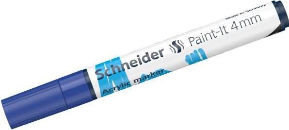 Produktbild Schneider Acrylmarker Paint-it 320, 4 mm, blau sp. (Blau, 4 mm, 1 x)