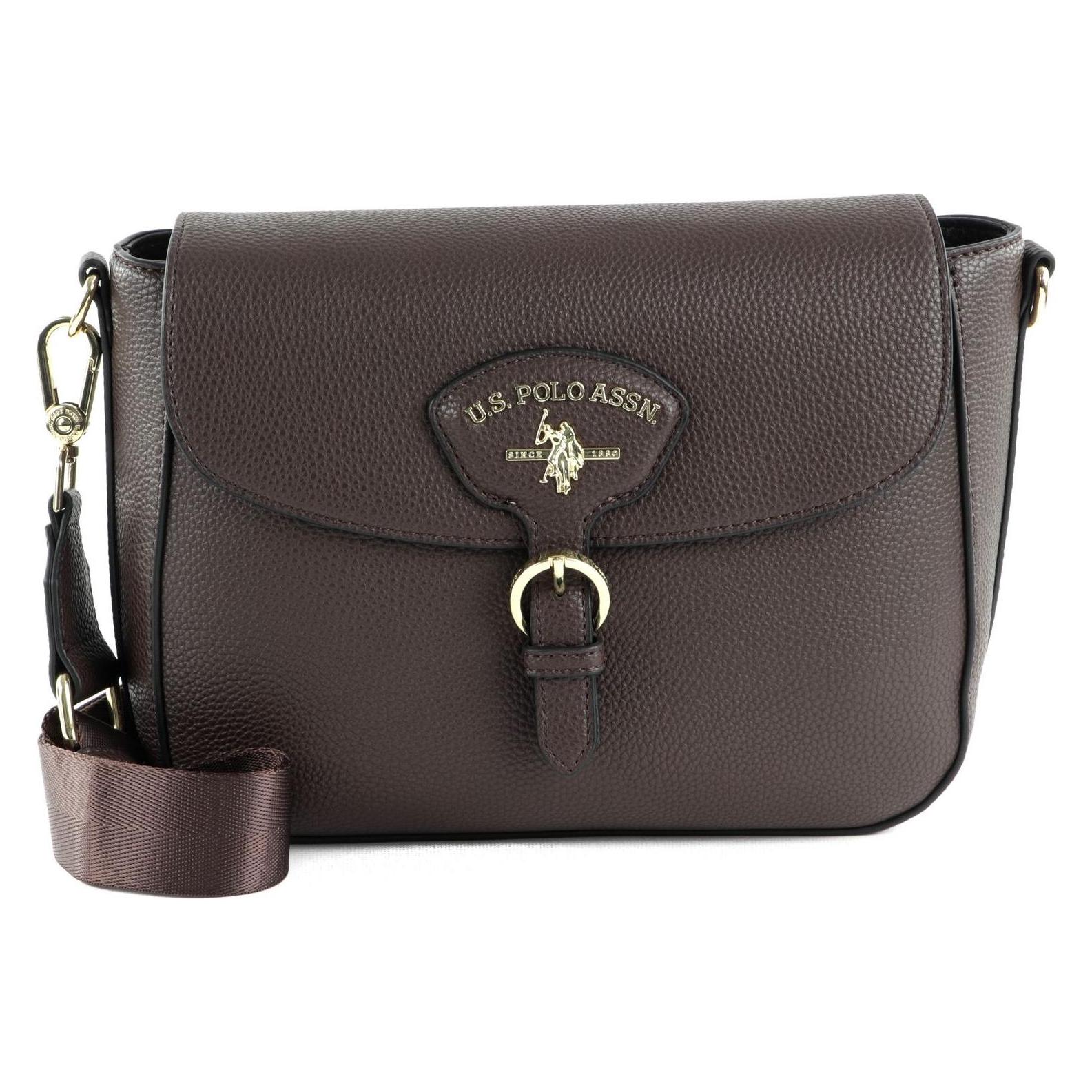 U.S. Polo, Damen, Handtasche, Stanford Flap Crossbody Bag, Braun