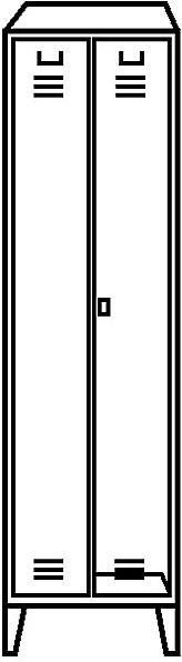 Produktbild Wolf Stahlschrank (60 cm, 185 cm)