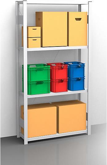 Actual product image eurokraft pro Shelf plug-in rack, galvanized