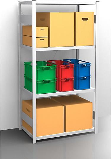 Actual product image eurokraft pro Shelf plug-in rack, galvanized