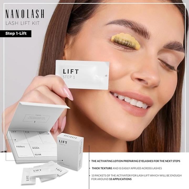Actual product image NoName Step 1 Lift 10 Sachets Lash Lift and Lamination Activator (Artificial eyelashes)
