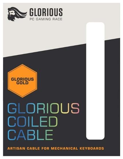 Actual product image Glorious PC Gaming Race Coiled Cable Glorious Gold, USB-C auf USB-A Spiralkabel (1.37 m, USB 2.0)