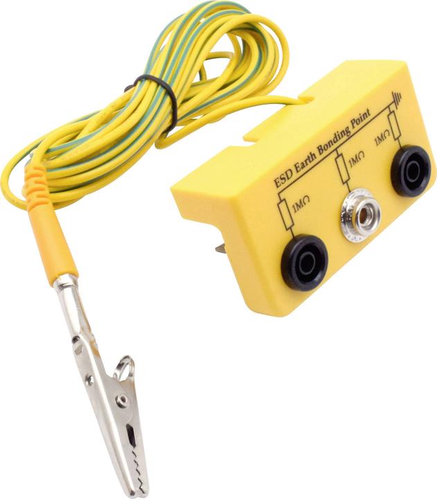 Image du produit Quadrios Boîtier de mise à la terre ESD 3.00 m femelle, bouton-pression 10 mm (Protection statique)