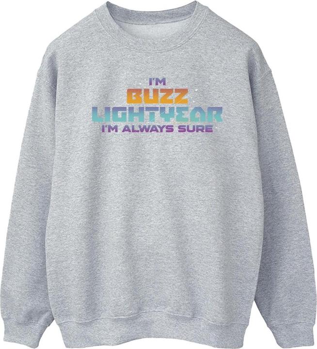 Actual product image Disney Mens Lightyear Always Sure Text Sweatshirt (L)