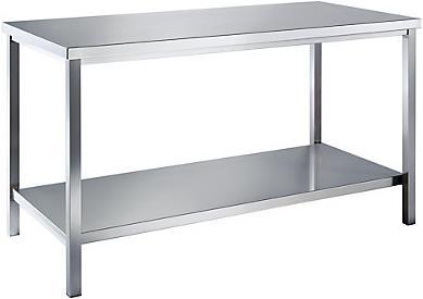 Actual product image eurokraft basic Chrome nickel steel workbench (80 cm, 75 cm)