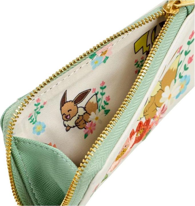 Actual product image Loungefly Pikachu & Eevee Floral card holder