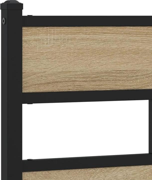 Image du produit VidaXL Lit métallique Cadre de lit Sommier à lattes Lit double sans matelas 180x200cm (180 x 200 cm)