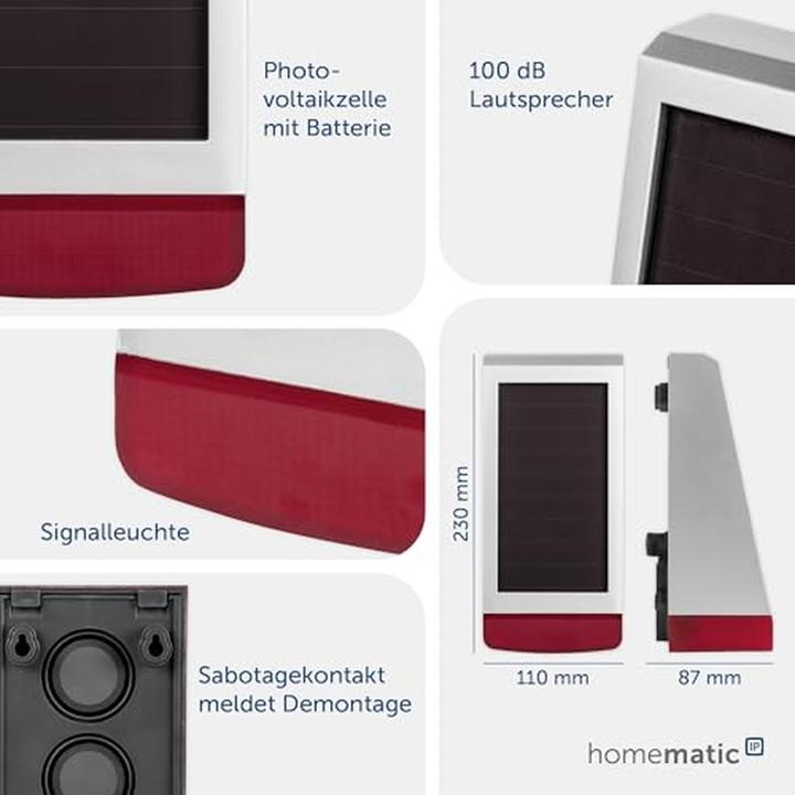 Produktbild Homematic IP Alarmsirene Aussen