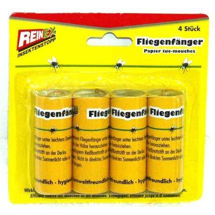 Reinex, Tierfalle, Fliegenfänger gelb 4 St.