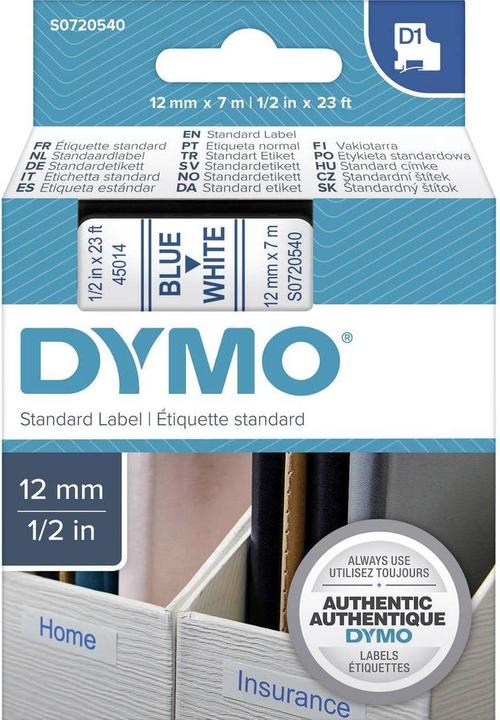 Productafbeelding Dymo S0720540 Standaard tape (1.20 cm, Blauw)