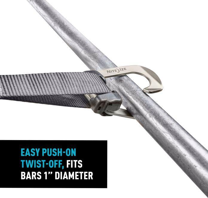 Actual product image Nite Ize CamJam HookLock Strap Hook - Large - 2 Pack