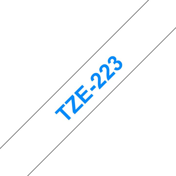 Produktbild Brother TZ223 Laminiertes Band (1.70 cm, Weiss, Blau)