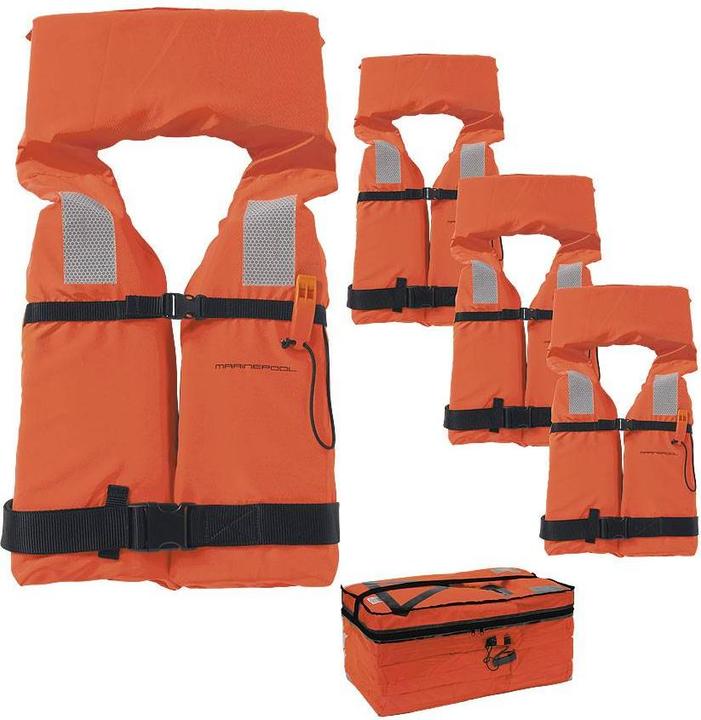 Immagine prodotto Marinepool Set di giubbotti di salvataggio (Taglia unica, 40 - 90 kg)