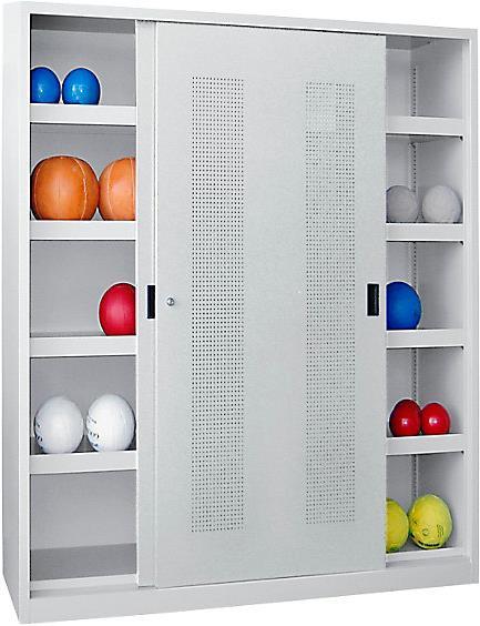 Produktbild kaiserkraft Ball-Schiebetürenschrank, Höhe 1950 mm (200 cm, 195 cm)