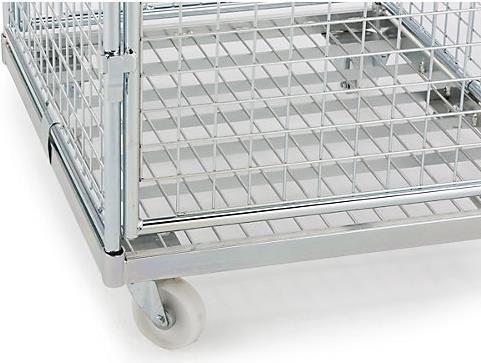 Produktbild kaiserkraft Antidiebstahlbehälter mit Stahl-Rollplatte (500 kg)